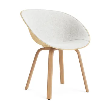 Mat Armchair Armlehnstuhl frontbezogen - Hallingdal 110-hemp-beech - Normann Copenhagen