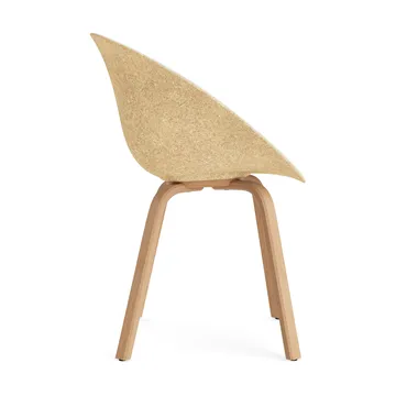 Mat Armchair Armlehnstuhl frontbezogen - Hallingdal 110-hemp-beech - Normann Copenhagen