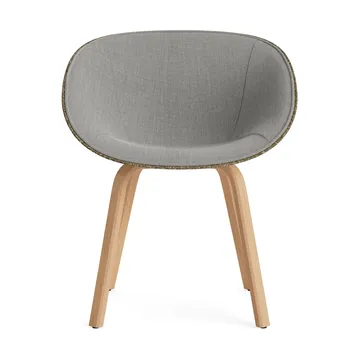 Mat Armchair Armlehnstuhl frontbezogen - Remix 133-seaweed-beech - Normann Copenhagen