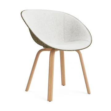Mat Armchair Armlehnstuhl mit Vorderpolsterung - Hallingdal 110-seaweed-beech - Normann Copenhagen