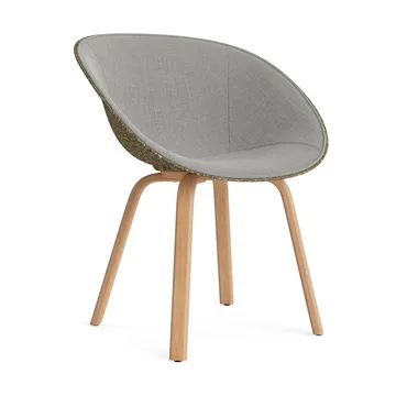 Mat Armchair Armlehnstuhl mit Vorderpolsterung - Remix 133-seaweed-beech - Normann Copenhagen