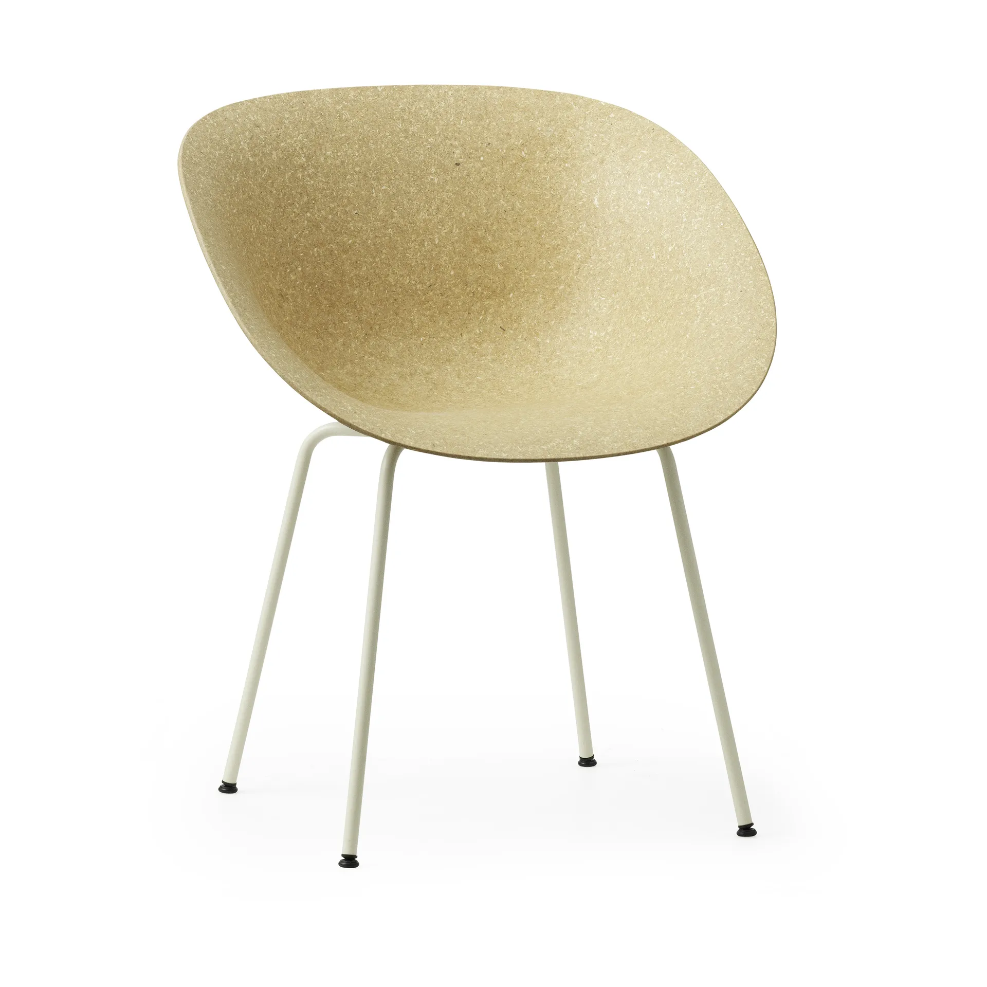 Mat Armchair Sessel, Hemp-cream steel Normann Copenhagen