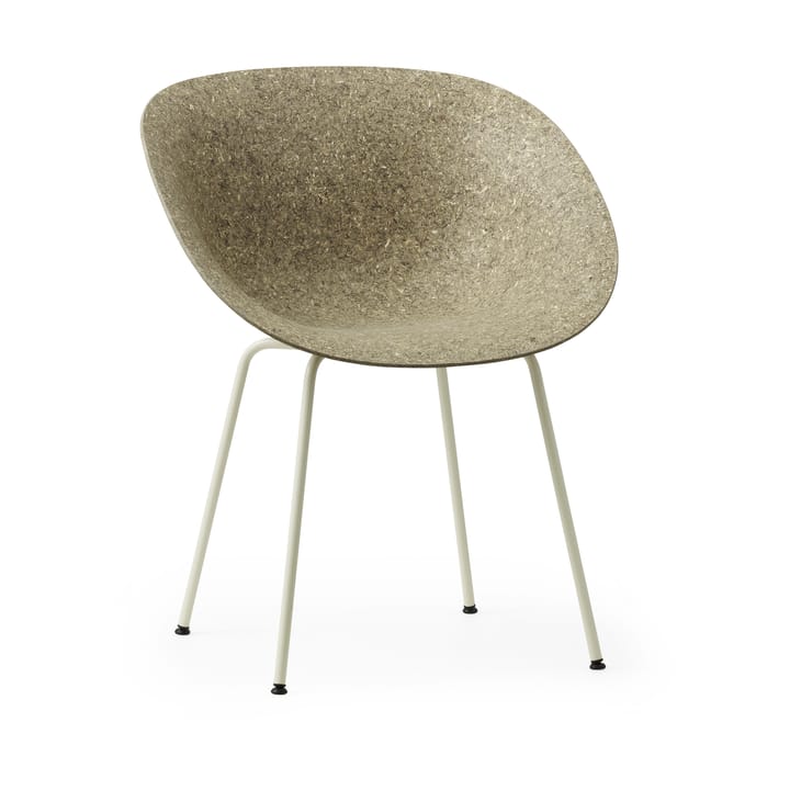 Mat Armchair Sessel - Seaweed-cream steel - Normann Copenhagen