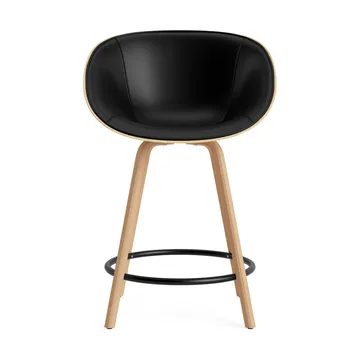 Mat Bar Armchair Armlehnstuhl frontbezogen 65 cm - Ultra 41599-hemp-beech-black steel - Normann Copenhagen