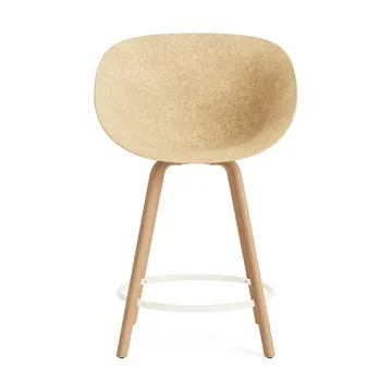 Mat Bar Armchair Barhocker 65 cm - Hemp-beech-cream steel - Normann Copenhagen