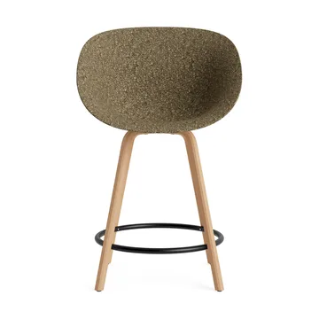 Mat Bar Armchair Barhocker 65 cm - Seaweed-beech-black steel - Normann Copenhagen