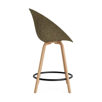 Mat Bar Armchair Barhocker 65 cm - Seaweed-beech-black steel - Normann Copenhagen