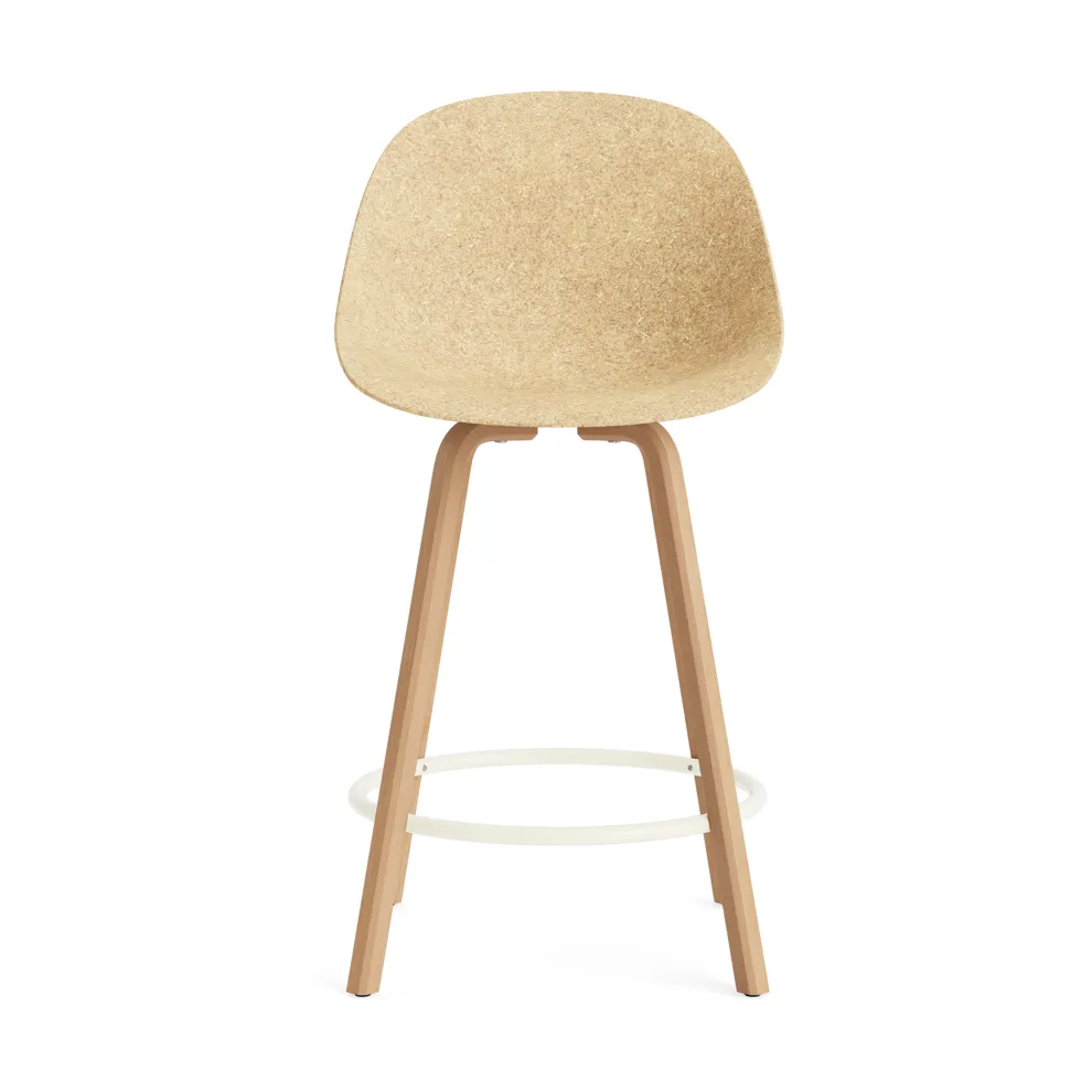 Mat Bar Chair Barhocker 65 cm, Hemp-beech-cream steel Normann Copenhagen