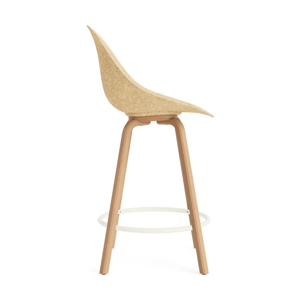 Mat Bar Chair Barhocker 65 cm, Hemp-beech-cream steel Normann Copenhagen