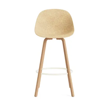 Mat Bar Chair Barhocker 75 cm - Hemp-beech-cream steel - Normann Copenhagen