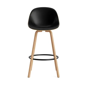 Mat Bar Chair Barhocker frontbezogen 75 cm - Ultra 41599-hemp-beech-black steel - Normann Copenhagen