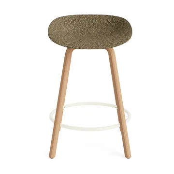 Mat Barstool Barhocker 65 cm - Seaweed-beech-cream steel - Normann Copenhagen