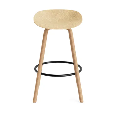 Mat Barstool Barhocker 75 cm - Hemp-beech-black steel - Normann Copenhagen