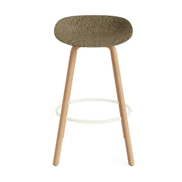 Mat Barstool Barhocker 75 cm - Seaweed-beech-cream steel - Normann Copenhagen