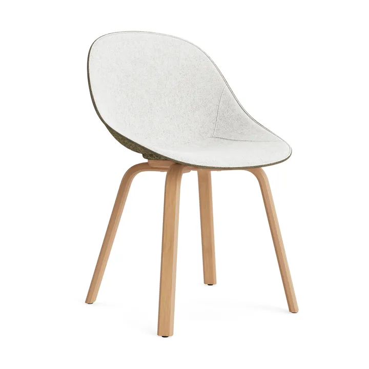 Mat Chair Stuhl frontbezogen - Hallingdal 110-seaweed-beech - Normann Copenhagen