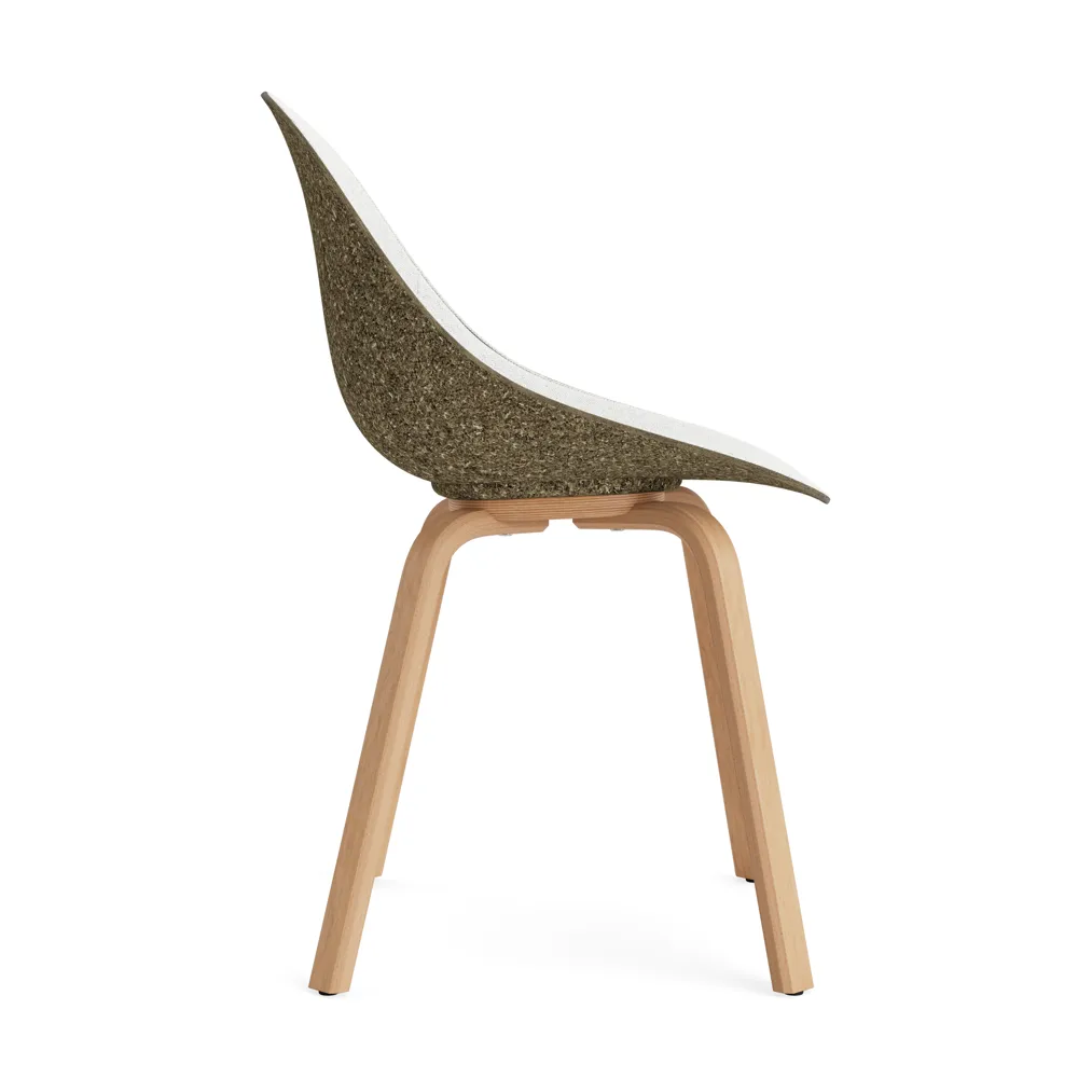 Mat Chair Stuhl frontbezogen, Hallingdal 110-seaweed-beech Normann Copenhagen