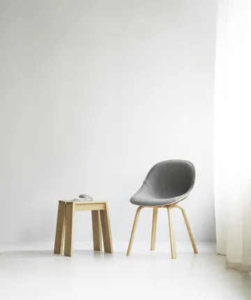 Mat Chair Stuhl frontbezogen - Remix 133-hemp-beech - Normann Copenhagen