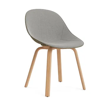 Mat Chair Stuhl frontbezogen - Remix 133-seaweed-beech - Normann Copenhagen