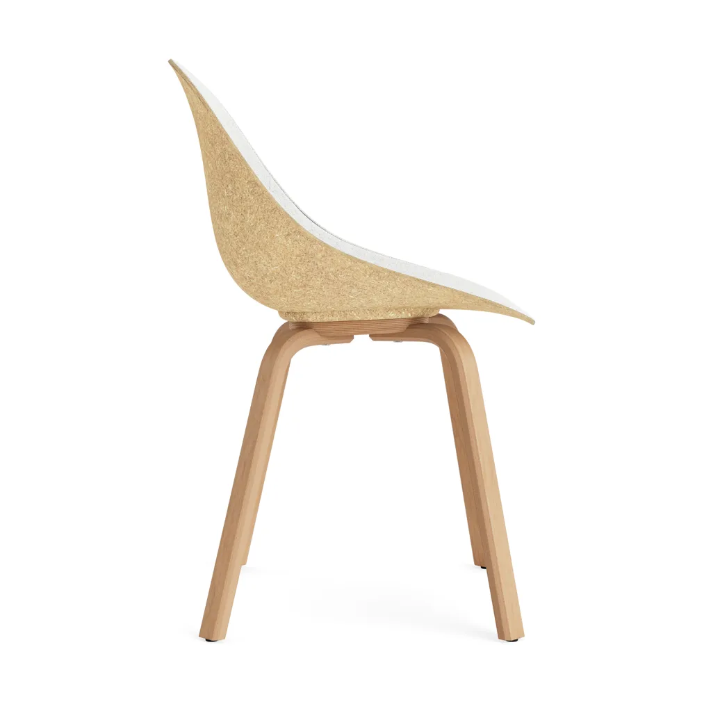 Mat Chair Stuhl mit Vorderpolsterung, Hallingdal 110-hemp-beech Normann Copenhagen