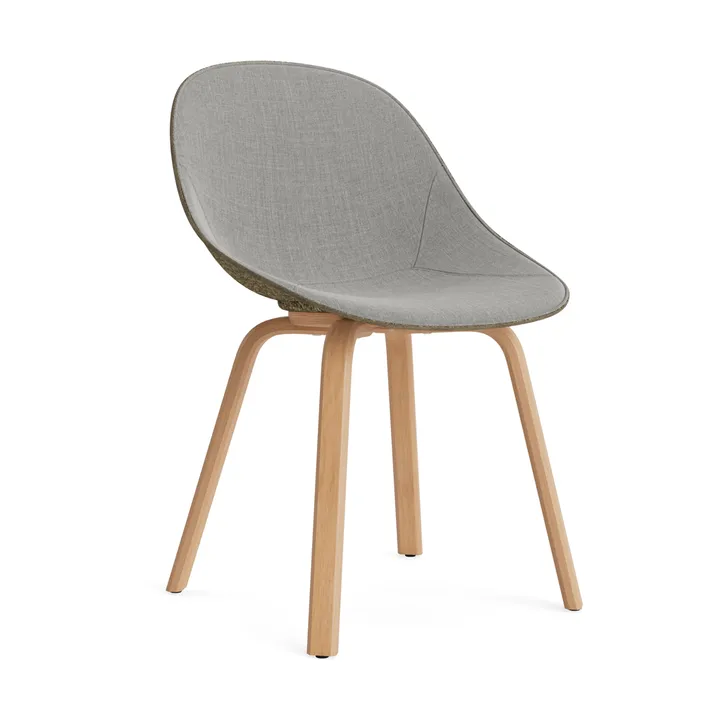 Mat Chair Stuhl mit Vorderpolsterung - Remix 133-seaweed-beech - Normann Copenhagen