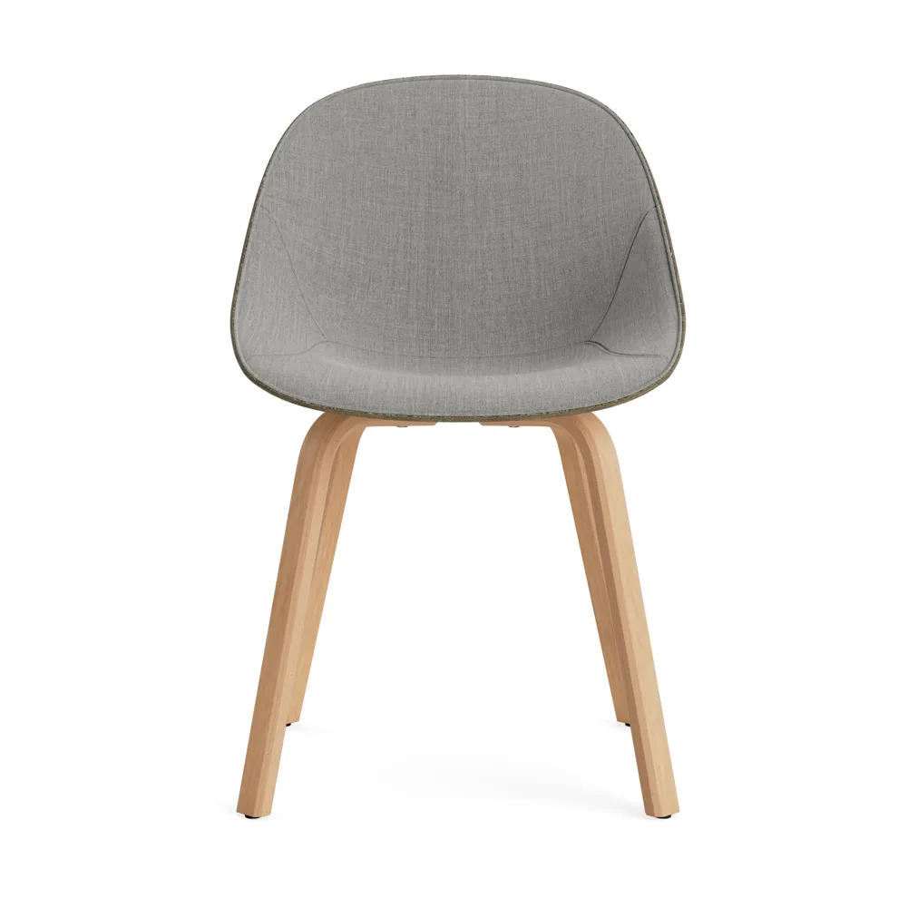 Mat Chair Stuhl mit Vorderpolsterung, Remix 133-seaweed-beech Normann Copenhagen