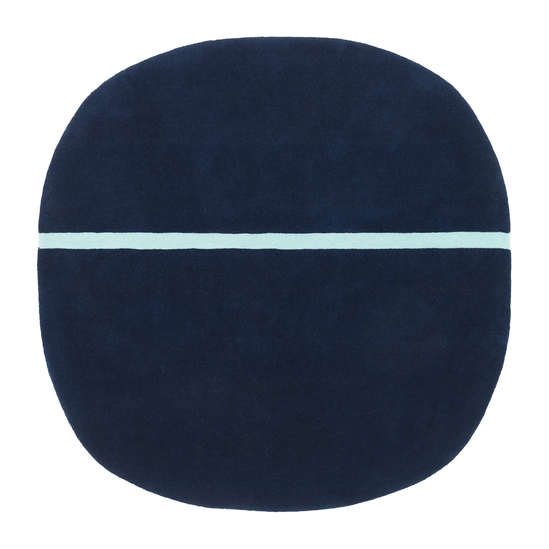 Oona Teppich 140 x 140cm, Blau Normann Copenhagen