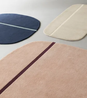 Oona Teppich 140 x 140cm - Blau - Normann Copenhagen