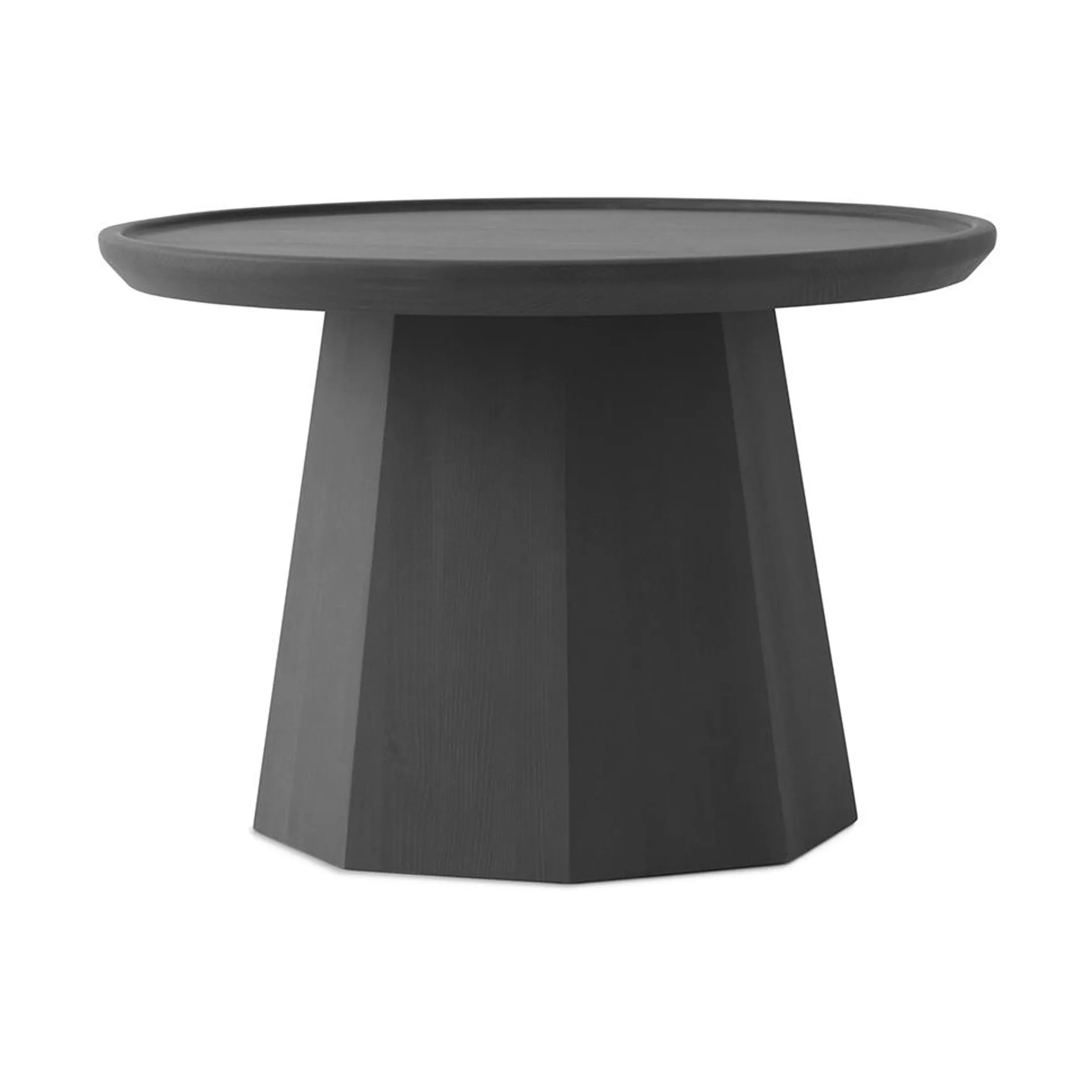 Pine table large Beistelltisch Ø65cm H:44,5cm, Dark Grey Normann Copenhagen