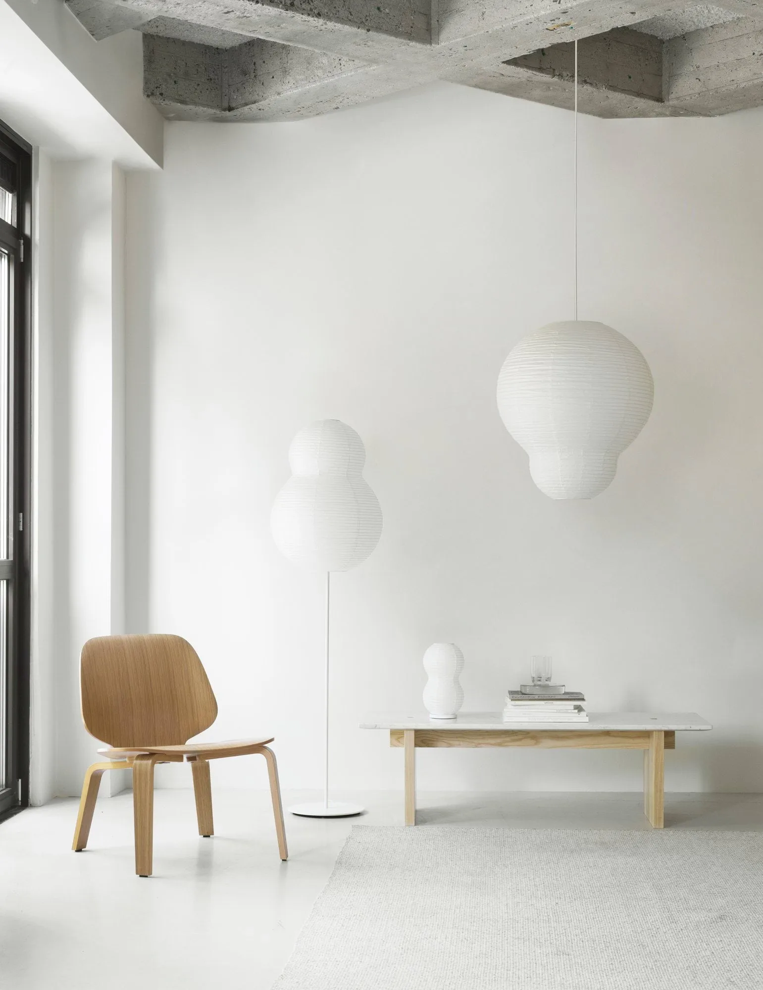 Puff Bubble Leuchte 35 x 50 cm, Weiß Normann Copenhagen