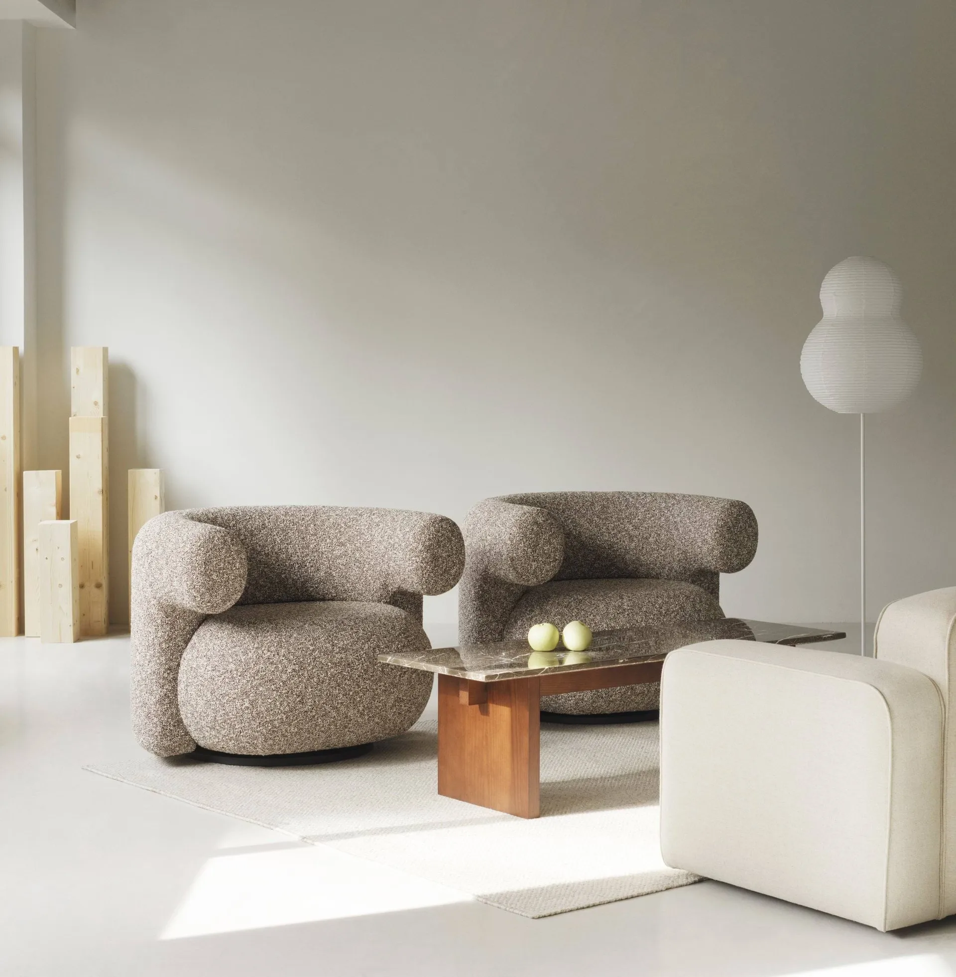 Puff Bubble Stehleuchte, Weiß Normann Copenhagen