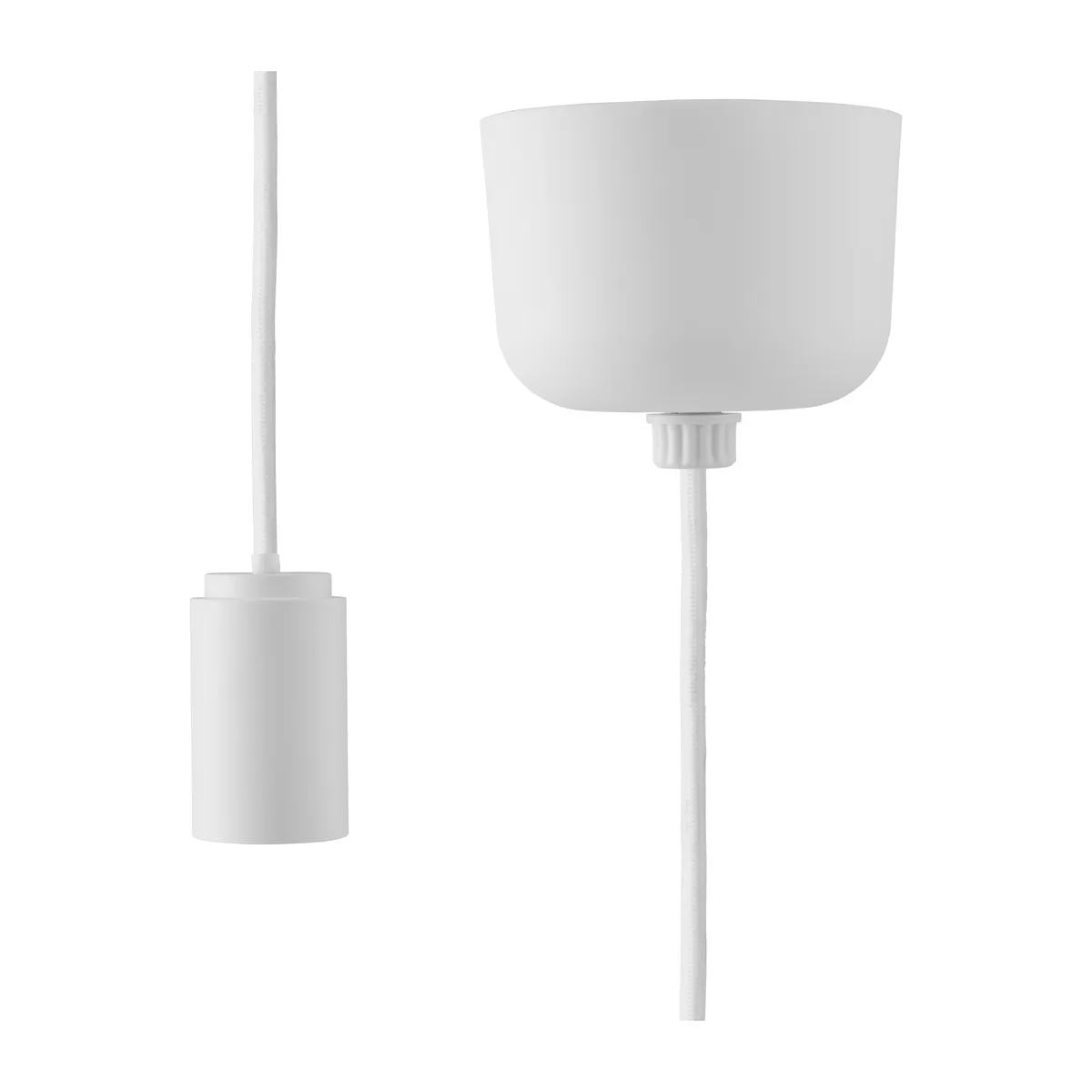 Normann Copenhagen Puff Kabel mit Baldachin 2,5 m Weiß