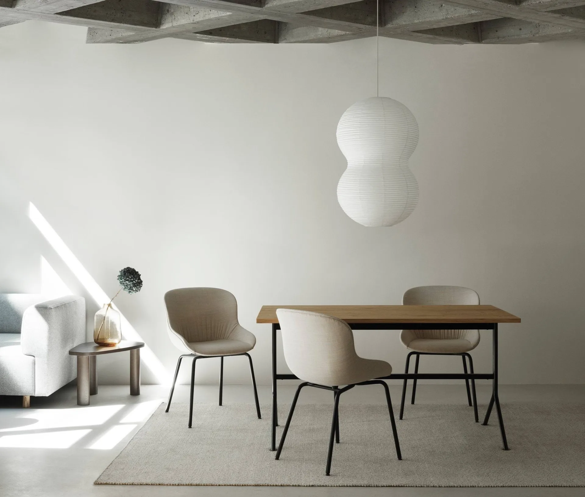 Puff Twist Leuchte 50 x 90 cm, Weiß Normann Copenhagen