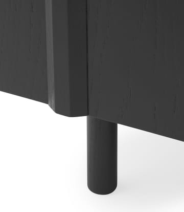 Rib Beistelltisch 45 x 159 cm - Soft Black - Normann Copenhagen