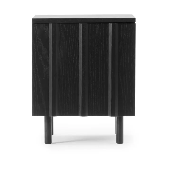 Rib Nachttisch - Soft Schwarz, 52x42x40 cm - Normann Copenhagen