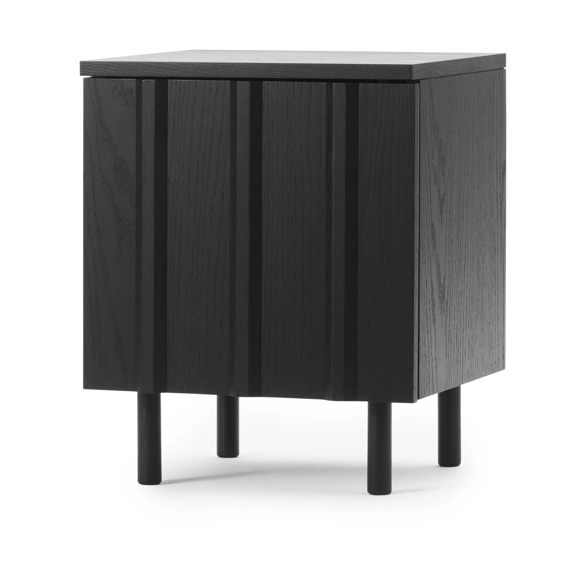 Rib Nachttisch, Soft Schwarz, 52x42x40 cm Normann Copenhagen