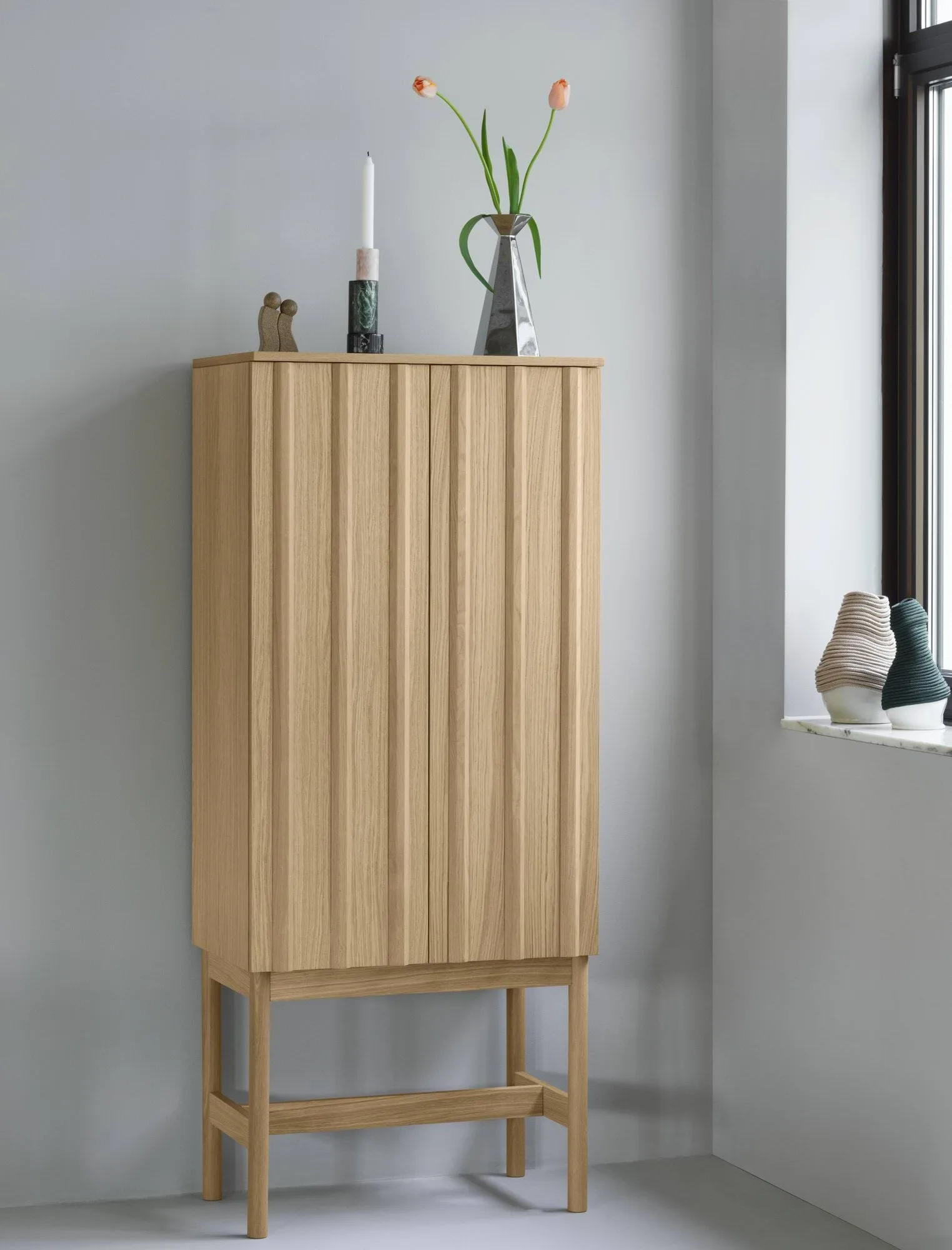 Rib Schrank, Eiche, 166,5x70x43 cm Normann Copenhagen