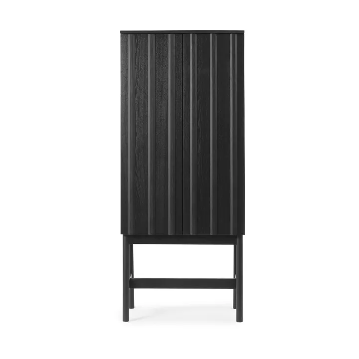 Rib Schrank - Soft Black, 166,5x70x43 cm - Normann Copenhagen