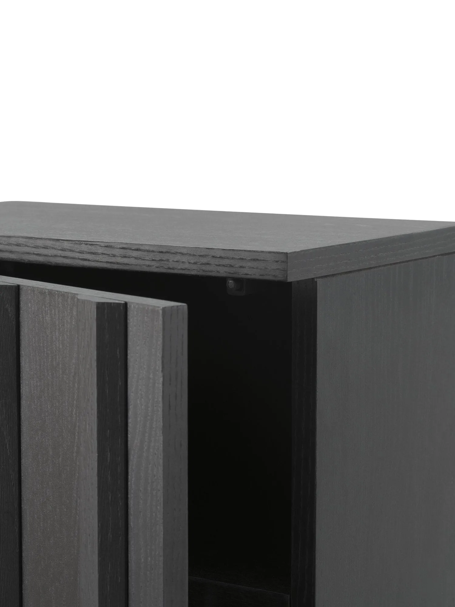 Rib Schrank, Soft Black, 166,5x70x43 cm Normann Copenhagen