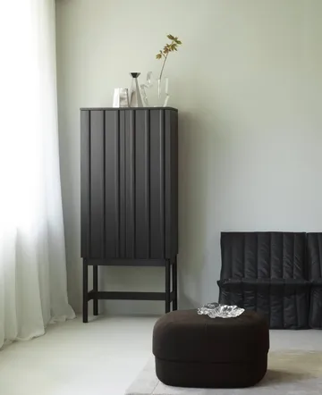 Rib Schrank - Soft Black, 166,5x70x43 cm - Normann Copenhagen
