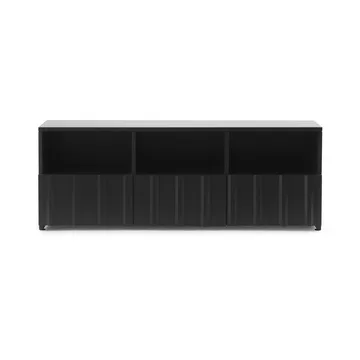 Rib Sideboard Hybrid - Soft Schwarz, 44x120x38 cm - Normann Copenhagen