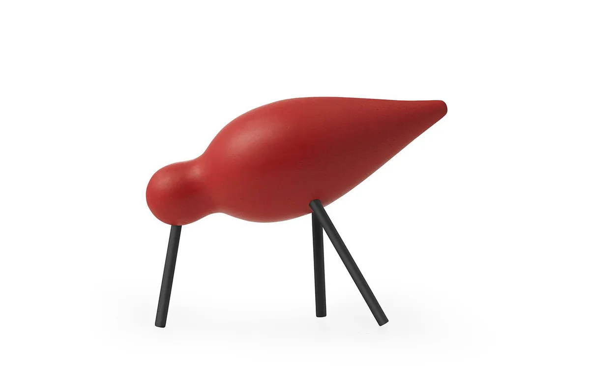 Normann Copenhagen Shorebird medium 15 cm Rot