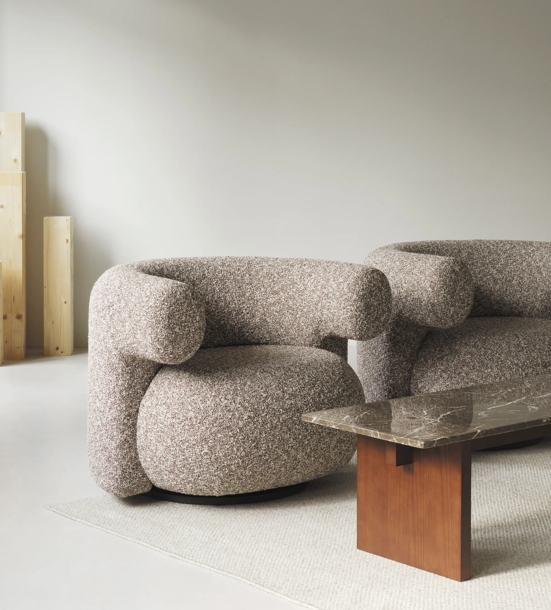 Solid Table Beistelltisch 130x38,5x40cm, Coffee Normann Copenhagen