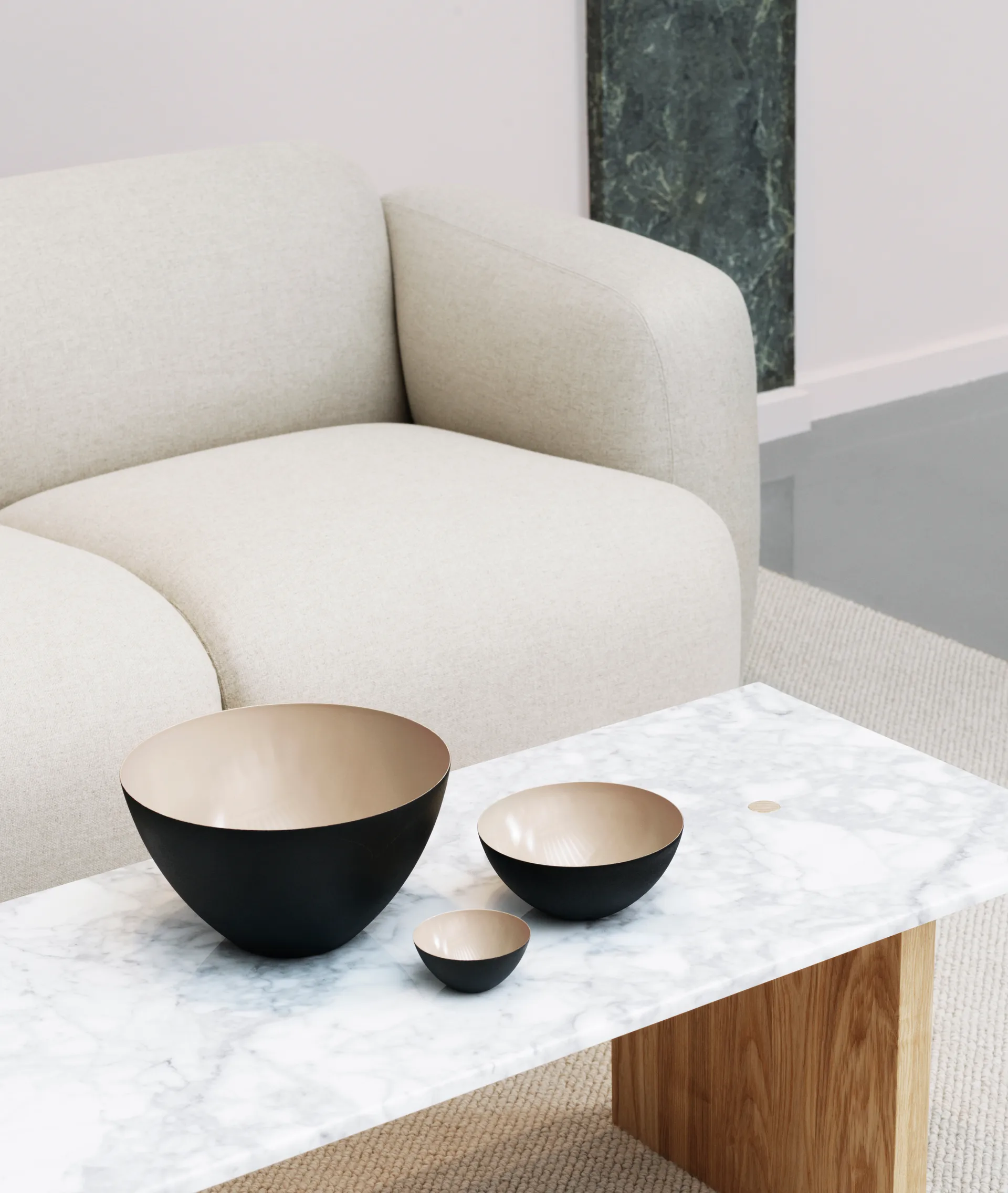 Solid Table Beistelltisch 130x38,5x40cm, White Normann Copenhagen