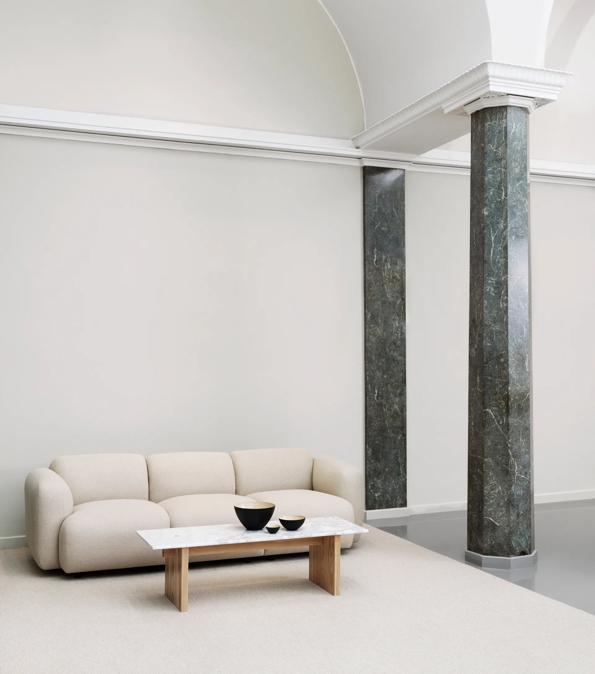 Solid Table Beistelltisch 130x38,5x40cm, White Normann Copenhagen
