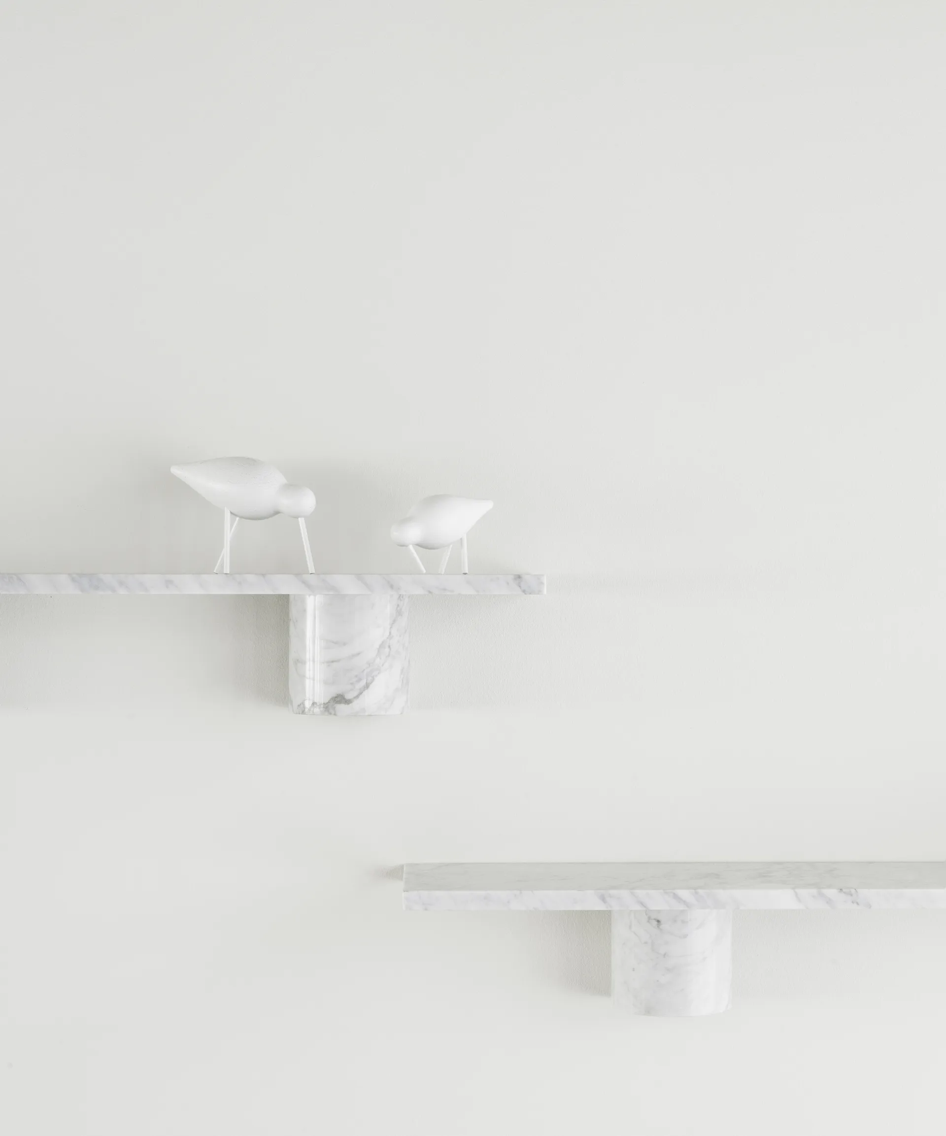 Sten Shelf Regal 80 cm, White marble Normann Copenhagen