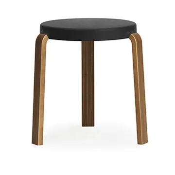 Tap Hocker - Black, Walnussholzbeine - Normann Copenhagen