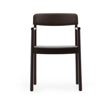 Timb Armlehnenstuhl - Brown ash-Ultra Leather Chocolate - Normann Copenhagen