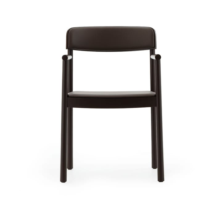 Timb Armlehnenstuhl, Brown ash-Ultra Leather Chocolate Normann Copenhagen