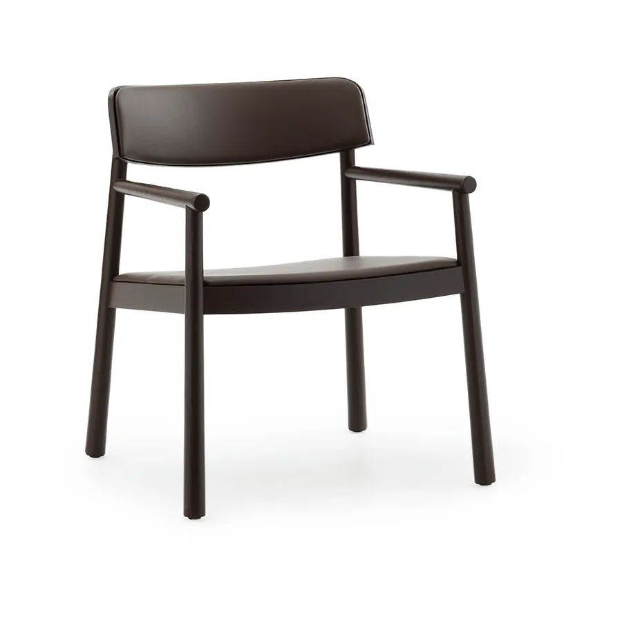 Timb Sessel, Brown ash-Ultra Leather Chocolate Normann Copenhagen