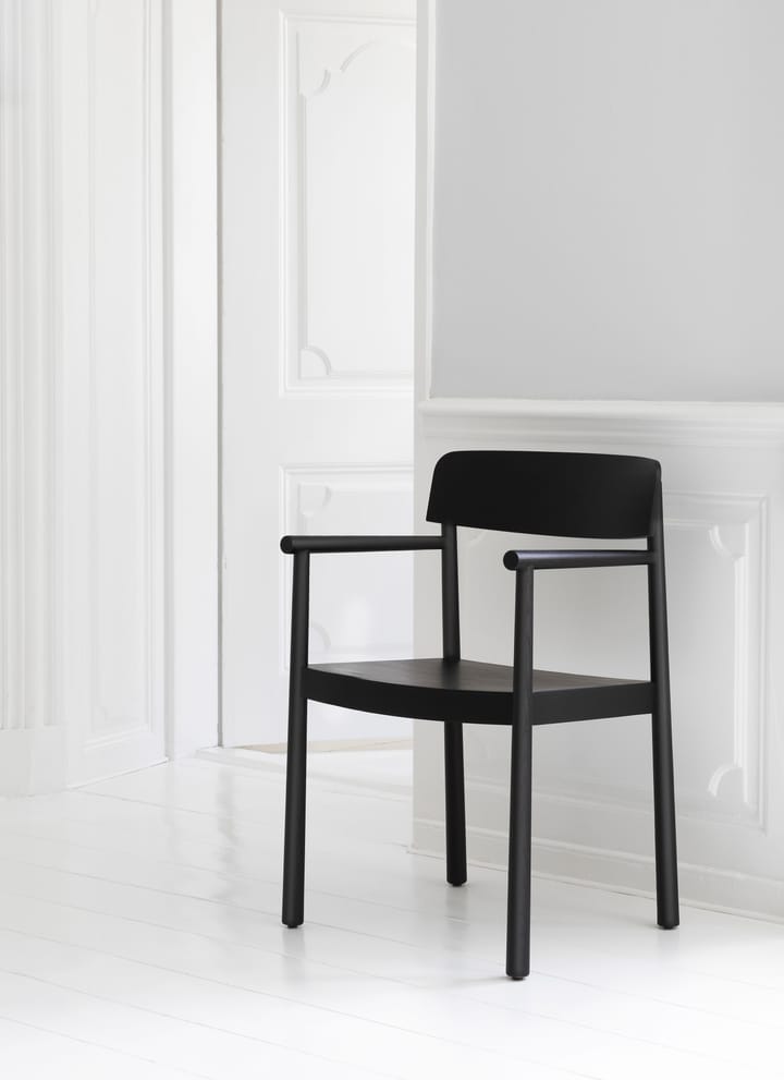 Timb Sessel mit Sitzkissen - Black/ Ultra Leather - Black - Normann Copenhagen